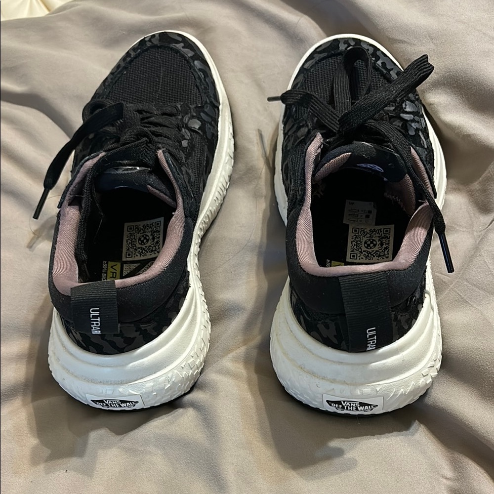 Vans Black and White Patterned Sneakers